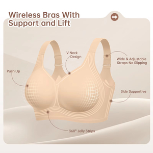 <span class=keywords><strong>Reggiseno</strong></span> da donna senza cuciture, morbido, con supporto, stampa leopardata, senza ferretto, a copertura totale, sottile, taglie forti, traspirante, <span class=keywords><strong>push</strong></span>-<span class=keywords><strong>up</strong></span> - Product Image 6
