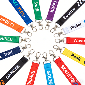 Échantillon <span class=keywords><strong>gratuit</strong></span>, pas de commande minimum, lanières de cou personnalisées imprimées par sublimation avec logo, porte-clés personnalisé, lanière en polyester - Product Image 1