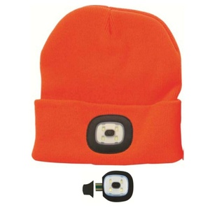 <span class=keywords><strong>LED</strong></span> Beanie Hat Head <span class=keywords><strong>Torch</strong></span> Ánh Sáng/Oem Mùa Đông Người Đàn Ông Đan Acrylic Dệt Nhãn Còng Beanie Hat Cap - Product Image 2