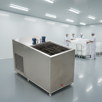 Industriële ijsmachine 0,5/1 ton ijsblokjesmachine hoge productie roestvrijstalen ijsblokjesmachine te koop