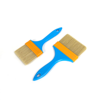Kit de pinceaux et bac à peinture pour murs intérieurs, qualité industrielle et bricolage, manche court, poils en plastique et bois, pour polissage et teinture, OEM/ODM Chine