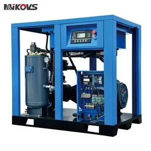 China Industrial Silent 7.5kw 15/22/37/55 Kw Screw Air Compressor Machine Prices 10hp 15/20/30 Hp Rotary Air Compressor Supplier
