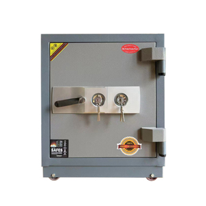घर और कार्यालय भंडारण और सुरक्षा के लिए दोहरे कुंजी लॉक के साथ फायरप्रूफ सुरक्षित जमा बॉक्स - Product Image 1