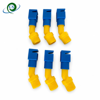 Nouvelle buse de pulvérisation en plastique de 1/2 pouce pour le nettoyage des panneaux solaires, angle large de 120 degrés, jet plat, fixation rapide, PP