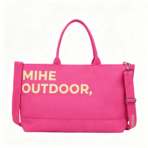 Borsa Tote in Tela Personalizzata di Nuova Tendenza, Grande Capacità, Resistente, Monocolore, Borsa a Tracolla <span class=keywords><strong>da</strong></span> Viaggio per <span class=keywords><strong>Donne</strong></span> - Product Image 5