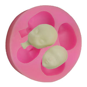 गोल रूपरेखा क्लासिक 3 डी आधा गुड़िया चेहरा डिय सिलिकॉन केक - Product Image 6