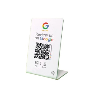 Carte de visite RFID NFC personnalisée avec <span class=keywords><strong>code</strong></span> QR, en <span class=keywords><strong>PVC</strong></span>+époxy, étanche, support de numéro de table/menu - Product Image 4