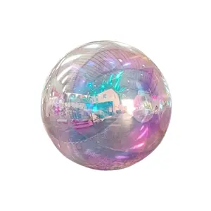 סיטונאי Custom בלוני ענק צבע כדור מתנפח מראה כדור פיינטבול בלון אוויר משאבת כדור