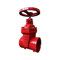 Prix de gros d'usine, meilleure qualité, vanne à boisseau à bride DN100 en fonte ductile, protection incendie, tige non montante