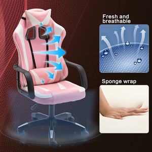 <span class=keywords><strong>Pakistan</strong></span> beliebte hochwertige niedrige MOQ PC Bürostuhl billig Pink Gaming Stuhl Computer Gamer Stuhl für Mädchen Nylon Basis - Product Image 5