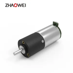 Zhaowei 12V 24V Mikro Presisi Tinggi Kualitas Tinggi 24Mm Torsi Tinggi Plastik GearBox Planet Stepper Dc Gear Motor untuk Drive Valve