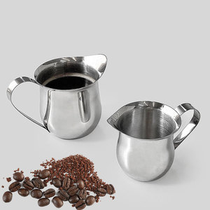 Aksesoris Kopi Modern <span class=keywords><strong>Jug</strong></span> Pembuat Busa Susu Penuang Krim Pitcher Susu Stainless Steel Cangkir Latte Art dengan 4 Ukuran - Product Image 1