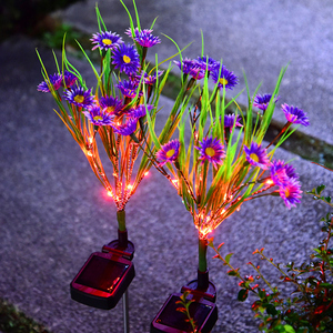 Nhà Máy Nóng Bán Năng Lượng Mặt Trời Hoa Đèn Ngoài Trời Sân Bãi Cỏ Mặt Đất Trang Trí Sân Vườn Bầu Không Khí Cảnh Quan Ánh Sáng - Product Image 3