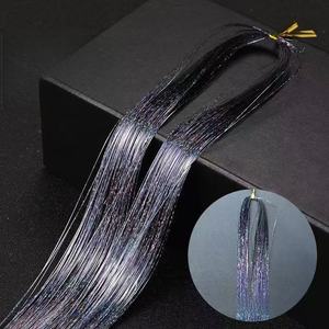 Kit <span class=keywords><strong>de</strong></span> Tinsel para el Cabello <span class=keywords><strong>de</strong></span> 90 cm, Liso, Brillante, Resistente al Calor, con Purpurina <span class=keywords><strong>de</strong></span> Colores <span class=keywords><strong>del</strong></span> Arcoíris, Extensiones <span class=keywords><strong>de</strong></span> Cabello Brillantes, Cabello <span class=keywords><strong>de</strong></span> Seda Brillante - Product Image 2