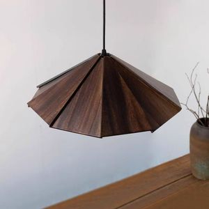 <span class=keywords><strong>Lampe</strong></span> de <span class=keywords><strong>chevet</strong></span> vintage en bois massif noyer brun pour chambre à coucher, salle à manger, <span class=keywords><strong>suspension</strong></span> LED lumière chaude 36V - Product Image 1