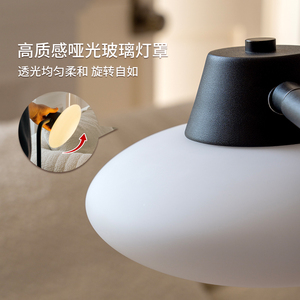 Floor Lamp With Side Table Solid Wood Minimalist Design Warm Light LED Home Living Room Bedroom <b>Standing</b> Lamp - Product Image 4
