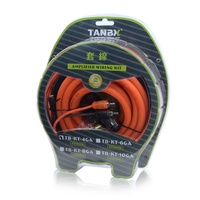 Kit de Cableado para Instalación de Amplificador de Coche de 6000W, Cable de Alimentación 0GA 2GA 4GA 6GA 8GA 10GA, Kit de Cables para Coche, Juego de Cables para Subwoofer de Audio para Coche