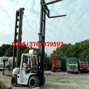 Original Japan TCM FD70 Counter Balance Forklift 7ton Lifting Diesel <b>Engine</b> Used Condition Internal Combustion 6m <b>Lift</b> FWD - Product Image 3