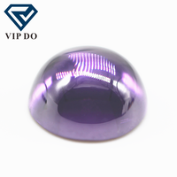Zircone cubique synthétique de qualité 3A, 3mm-12mm, forme ronde, dos plat, taille cabochon, multicolore, pierres en vrac