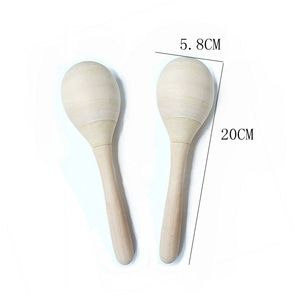 Grandes maracas en bois, instruments de musique Orff, jouets éducatifs pour la petite enfance, pour la stimulation visuelle et auditive - Product Image 3