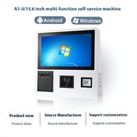 Caisse enregistreuse intelligente murale pour restaurants Magasins de thé au lait Boutiques de desserts Machine de paiement de commande en libre-service Fonction SDK