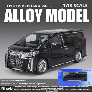 Modelo de Auto de Aleación <span class=keywords><strong>Toyo</strong></span> Ta Alphard a Escala 1:18 con Sonido y Luz, Puertas Abatibles, Juguete de Colección - Product Image 4