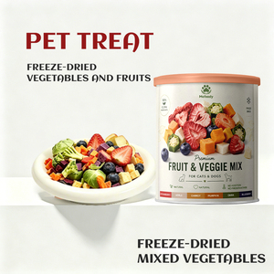 Frutta Liofilizzata Mista all'Ingrosso, Snack per Cani e Gatti con Fragole e Mirtilli Liofilizzati - Product Image 1