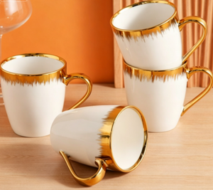Vajilla Nórdica de Porcelana con Borde Dorado de Lujo para Restaurante y Hotel, Precio Económico de Fábrica - Product Image 2