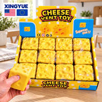 XINGYUE Créez vos propres jouets en cire personnalisés à faible MOQ, 144 pièces, avec paillettes d'Halloween, cacahuètes croquantes, mini-jouets en vrac, visages de fromage squishy