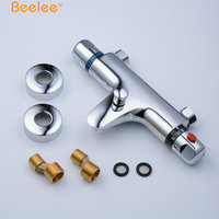 Beelee Salle de bain Solaire Thermostatique Bain Douche Robinet Thermostatique Douche Mitigeur