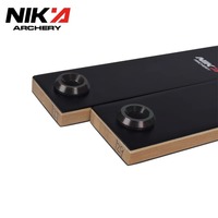 Arc à poulies NIKA Archery ET-7 Riser X1 Limb Recurve Bow 68 pouces TD pour droitier en alliage de magnésium pour la chasse et le tir