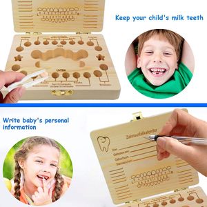 Scatola ricordo fatina dei denti del bambino, Album di stoccaggio personalizzato in legno per denti smarriti, scatole di memoria per bambini - Product Image 5