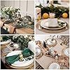 Ensemble de dessous-de-verre en bois durable pour table de cuisine, design simple, motif ovale personnalisé, matériau PC imperméable pour cafés