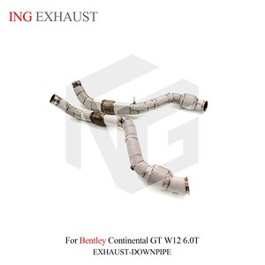 ING Scudo Termico in Acciaio Inox per Downpipe <span class=keywords><strong>di</strong></span> <span class=keywords><strong>Scarico</strong></span> Bentley Continental GT W12 6.0T, Montaggio Diretto, Miglioramento Prestazioni, Vendita all'Ingrosso - Product Image 3