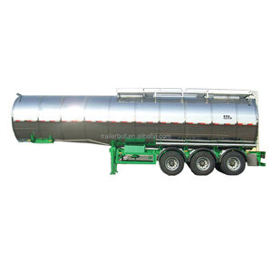 40000L 30T Semi-remorque citerne isolée en aluminium 3 essieux Système de freinage pour produits chimiques organiques Ether Steel Truck <span class=keywords><strong>Trailers</strong></span> - Product Image 1