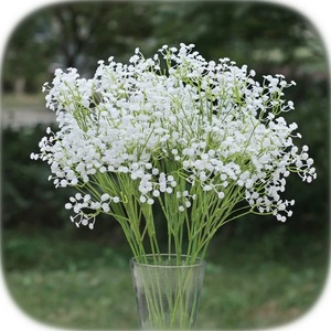 Flores Artificiales de Plástico Blanco Tipo Baby's Breath, Rama Individual, Decoración para Bodas y Hogar - Product Image 3