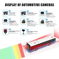Moniteur de voiture 10 pouces, système de caméra DVR 8 canaux pour camion, caméra de tableau de bord pour bébé, caméra de recul, kit GPS WiFi de sécurité