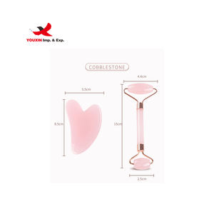 Ensemble de rouleau de jade pour le visage en pierre de cristal à prix bas pour l'approvisionnement mixte, soin de la peau, anti-âge, massage facial, élimination des rides, Gua Sha - Product Image 6