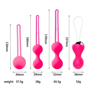 Europa Sex Produkt 4 in1 Silikon Vagina Übungen Sex Spielzeug Fernbedienung Ei Vibrator <span class=keywords><strong>Ben</strong></span> <span class=keywords><strong>Wa</strong></span> Set Vibrierende <span class=keywords><strong>Kegel</strong></span> bälle - Product Image 2