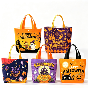 Bolsa <span class=keywords><strong>de</strong></span> Lona <span class=keywords><strong>de</strong></span> Boutique con Diseño <span class=keywords><strong>de</strong></span> Dibujos Animados para Guardar Dulces <span class=keywords><strong>de</strong></span> Halloween, Bolsa Reutilizable para Recoger Dulces, Bolsas <span class=keywords><strong>de</strong></span> Halloween para Regalo Navideño para Niños - Product Image 1