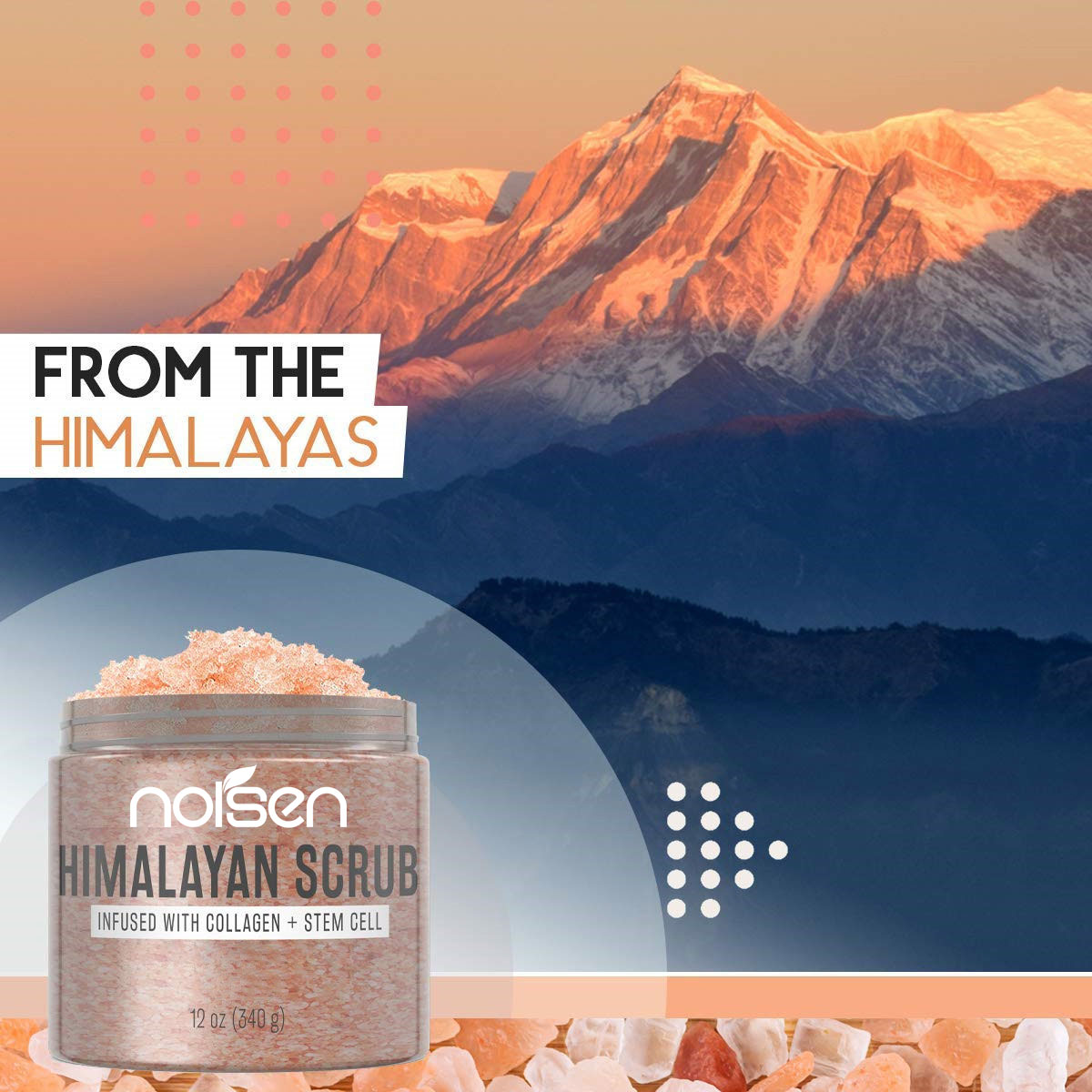 Hot Selling  Private Label Himalayan Salt Scrub Natural Body Sugar Scrub Exfoliate Skin Whitening products