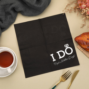 Servilletas cuadradas decorativas con relieve dorado para bodas, San Valentín, fiestas románticas y servilletas desechables de alta gama para hoteles. - Product Image 2