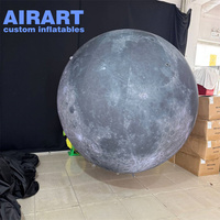Ballon lunaire gonflable décoratif sur mesure, ballon gonflable en forme de planète lunaire pour la décoration de fête
