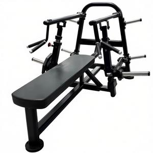 Máquina de Gimnasio Comercial de Acero para Entrenamiento de Pecho y Brazos con Características de Seguridad, <span class=keywords><strong>Prensa</strong></span> de Pecho con Carga de Placas, Duradera y Ajustable - Product Image 1