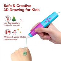Kit de Bolígrafo 3D Navideño para Niños con Caja de Música Giratoria, Juguete Educativo STEM DIY, Certificado CE EN71 FCC RoHS