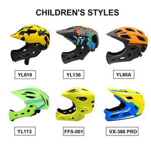 新型フルフェイスバイクヘルメット子供用カスタムコンテンツ自転車ヘルメットLEDディスプレイライトCEロードバイクサイクリングヘルメットフルフェイス - Product Image 6