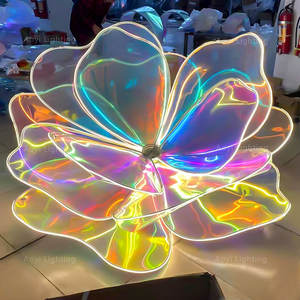 大型屋外防水アクリルPVC発光フラワーランプカラフルなクリスマス風光明媚なエリアパークスクエア照明プロジェクト景観 - Product Image 2