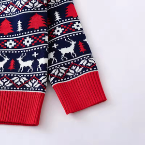 <b>Christmas</b> Dinosaur Pattern 100% Cotton Eco-Friendly Pullover <b>Sweaters</b> for <b>Women</b> and Men - Product Image 4