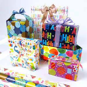 New Large Size Happy Birthday Coated Paper Cartoon Gift <b>Wrap</b> For Kids Toys And Birthday Presents - Product Image 3