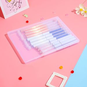 A5 đồ trang sức trong suốt hộp phẳng A4 tập tin ngắn nhựa mỏng container <span class=keywords><strong>PP</strong></span> rỗng trường hợp lớn hình chữ nhật lật Bìa ID tổ chức - Product Image 3